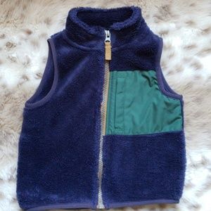 Carter's baby boy cozy sherpa fleece vest 18 month